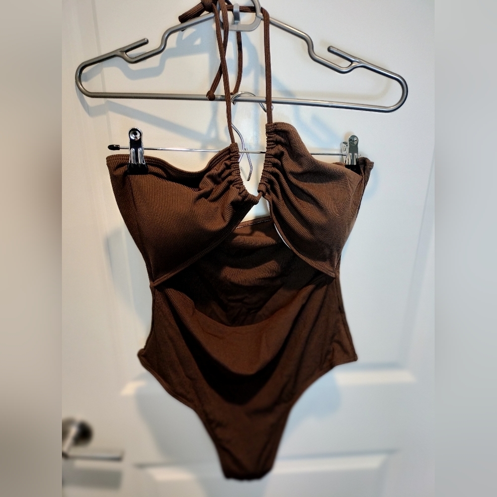29. Chocolate Brown Swimsuit NWOT Shein